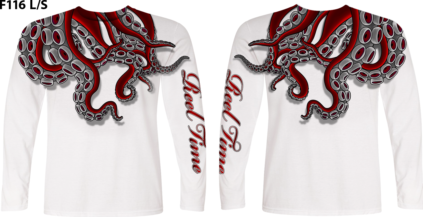 Red Octopus (Unisex) - - Unisex Tees | Long Sleeves